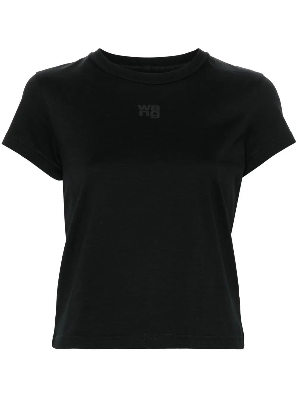 Alexander Wang Cotton T-shirt With Logo In Black  