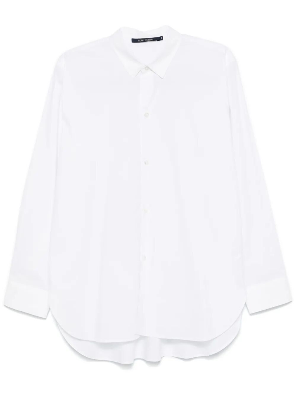 Sofie D Hoore Long Sleeve Shirt With Front Buttons In Blue