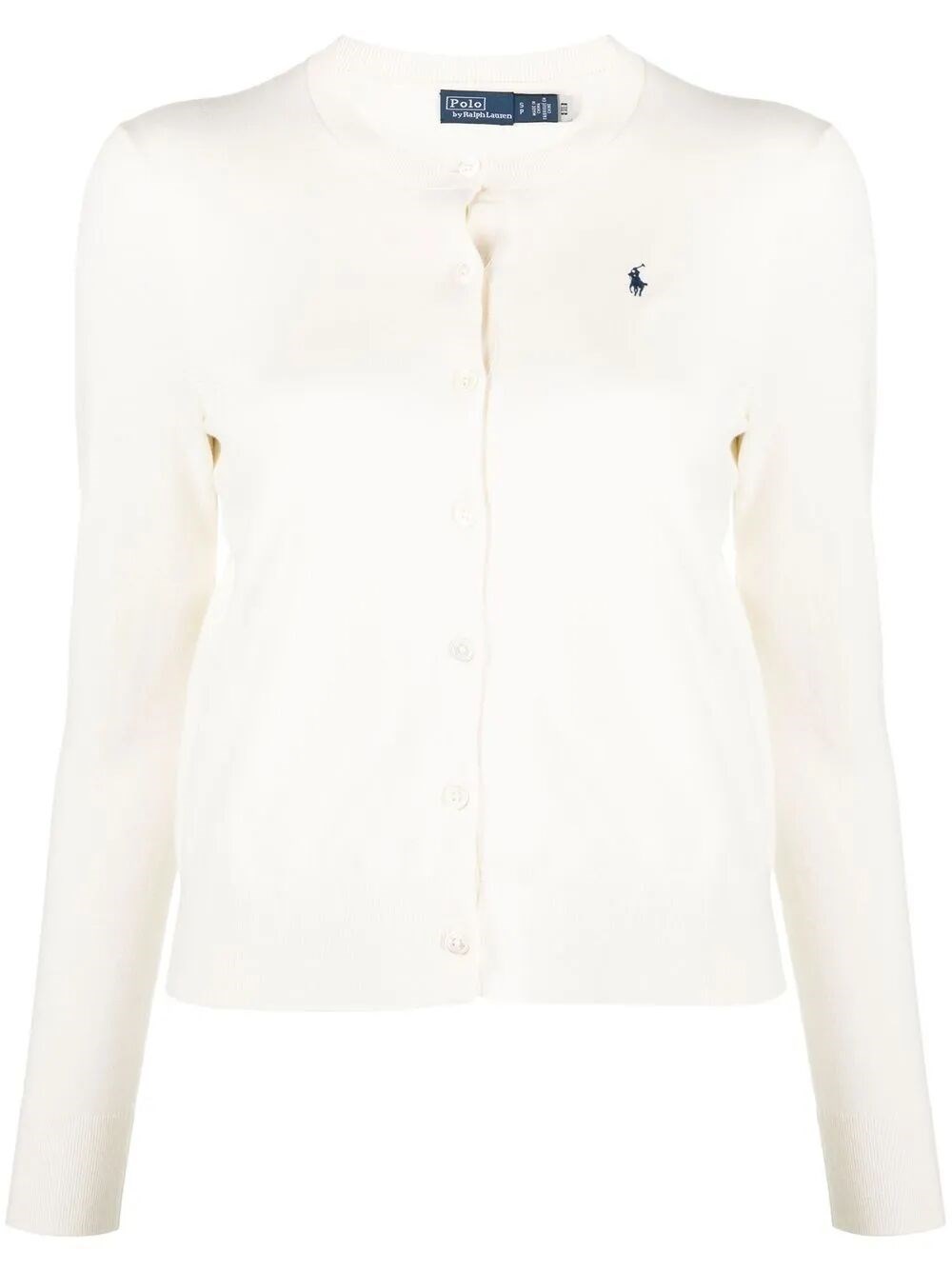 Polo Ralph Lauren Long Sleeve Cardigan In White