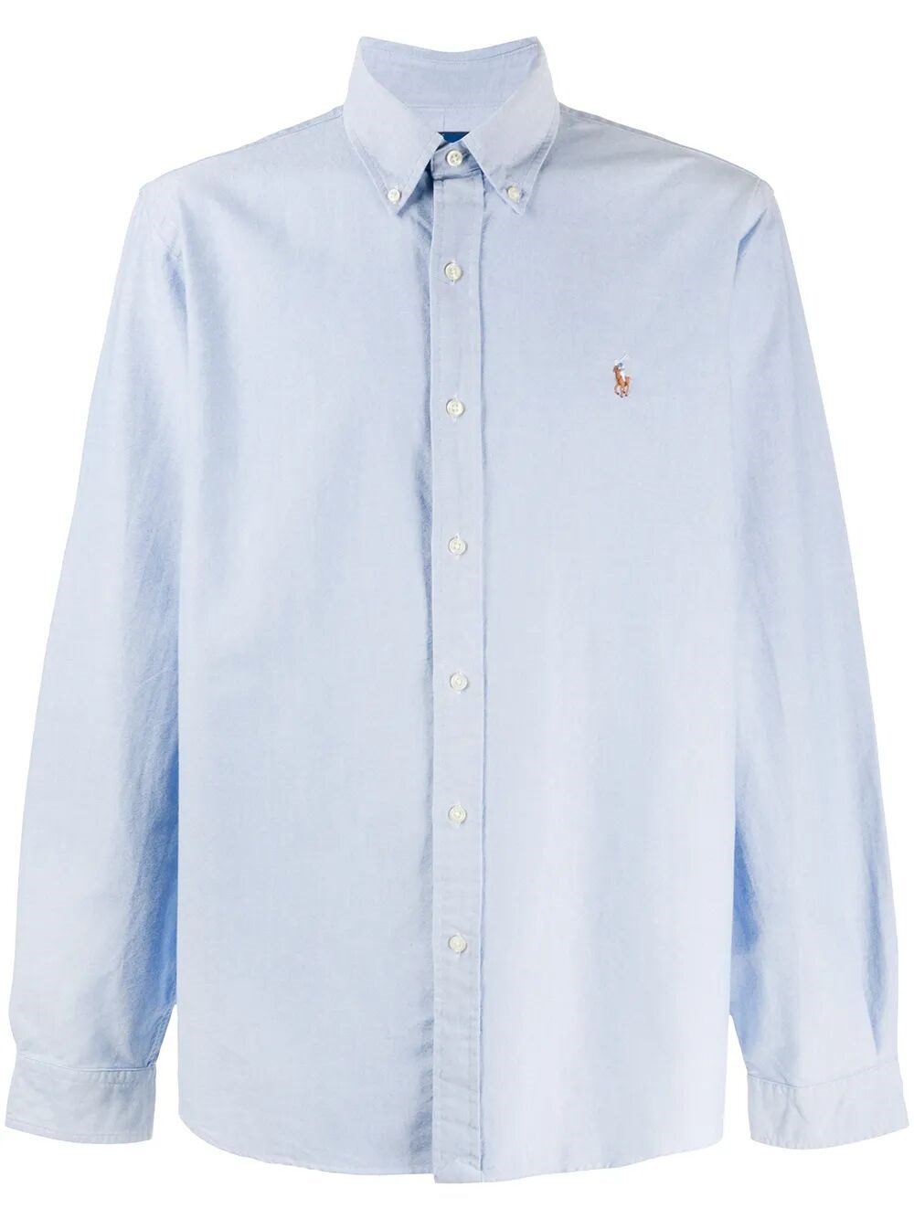 Polo Ralph Lauren Shirt Collared Long Sleeves In Blue