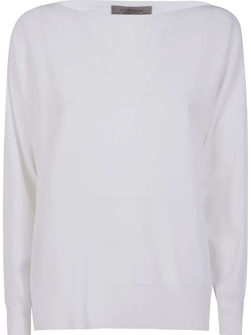 D Exterior D.exterior Long Sleeves Oversized T-shirt In White
