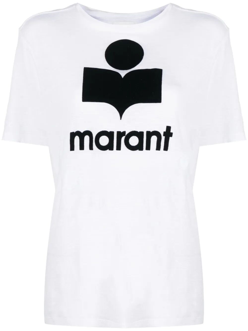 Isabel Marant Étoile Isabel Marant Etoile Zewel T Shirt With Flocked Logo In White