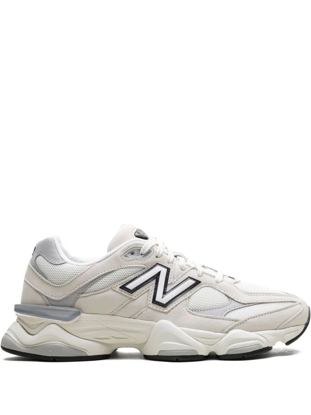 New Balance Almond Toe Mesh Sneakers Diamond Outsole In White