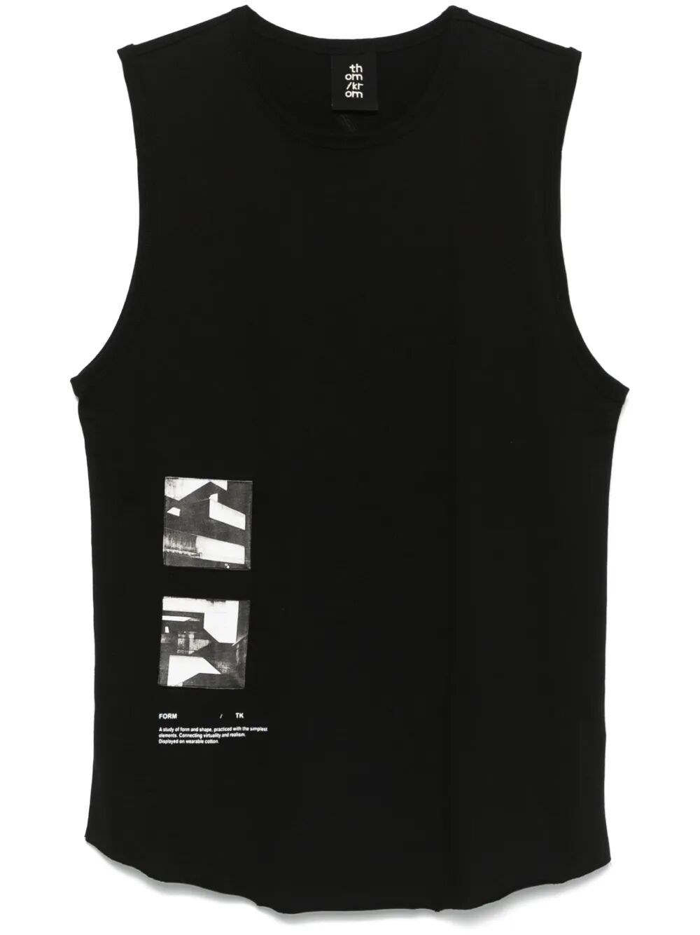 Thom Krom Men Sleevesless T-shirt In Black  