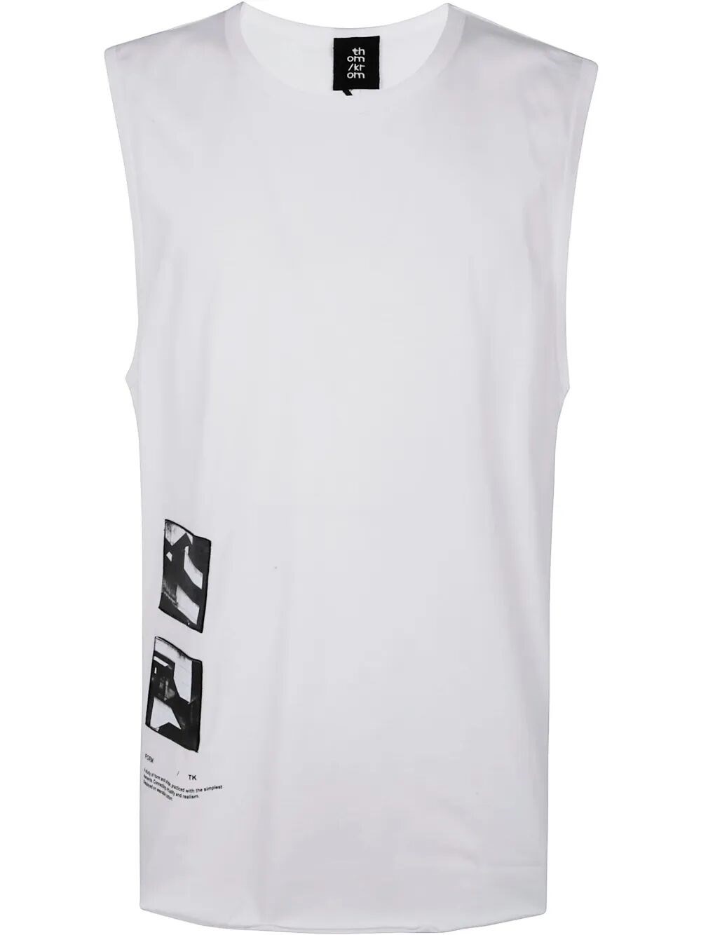 Thom Krom Men Sleevesless T-shirt In White