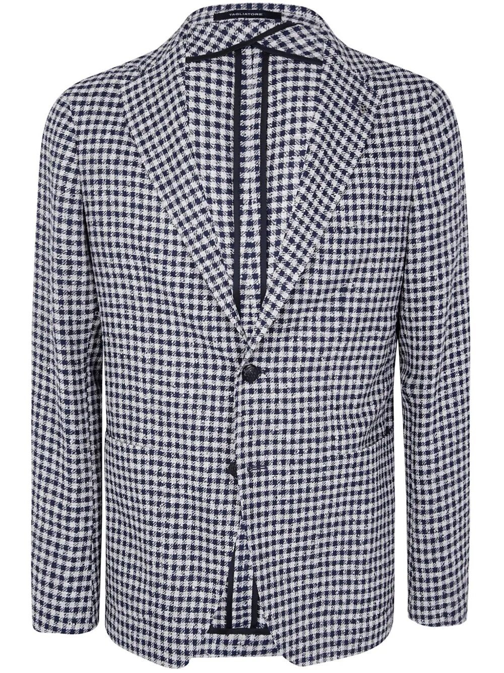 Tagliatore Check Pattern Blazer Notched Lapel In Multi