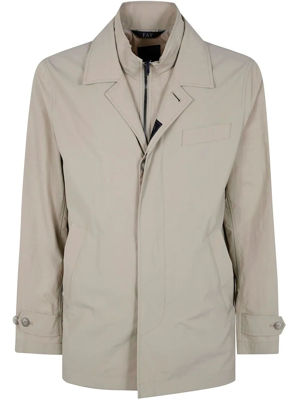 Fay Polyamide Jacket In Gray