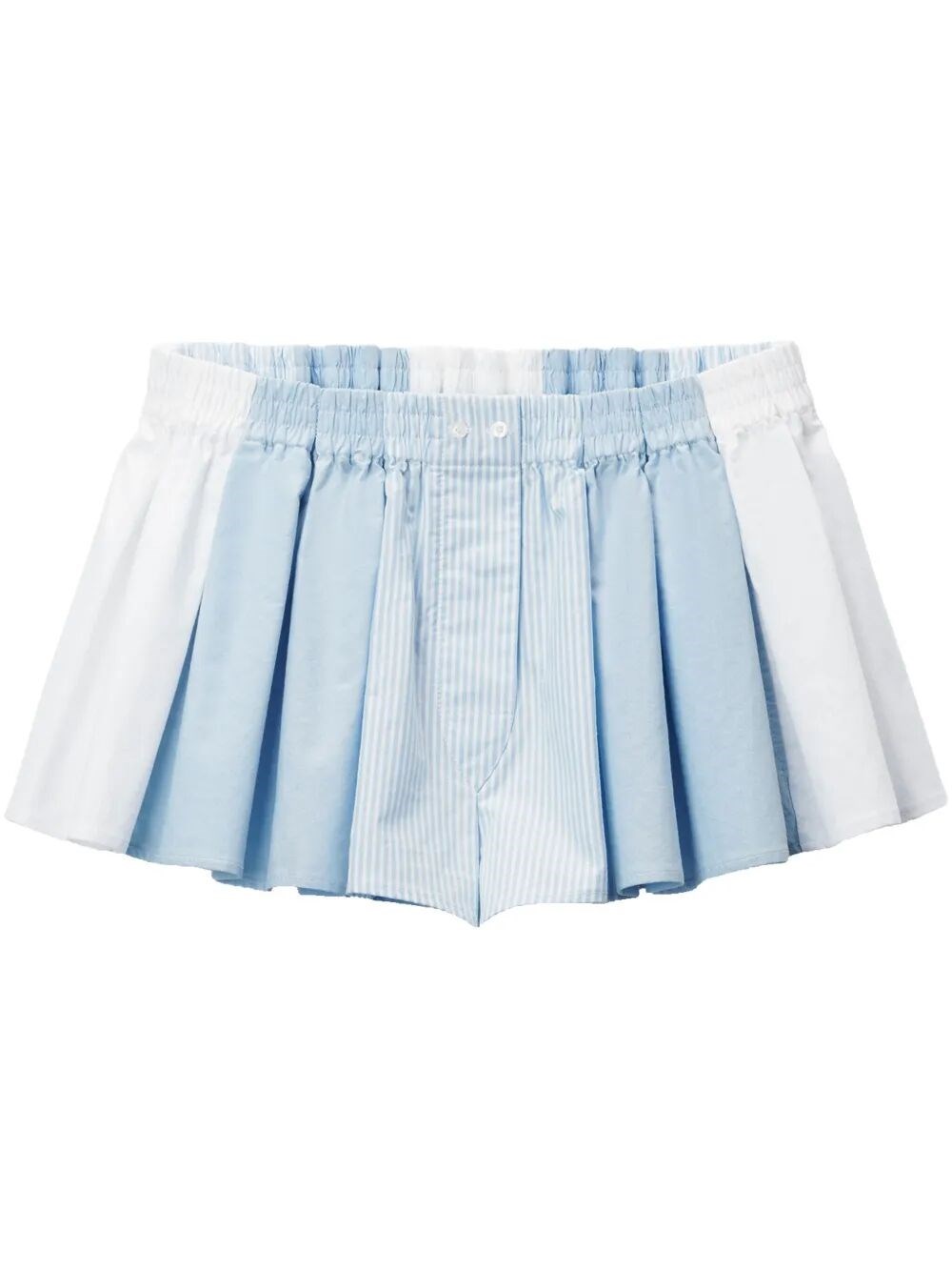 Alexander Wang Pleated Shorts In Blue