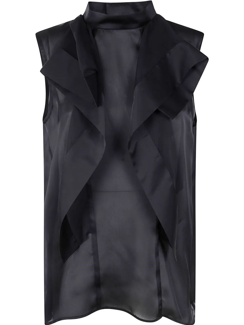 Sacai Satin X Chiffon Pullover