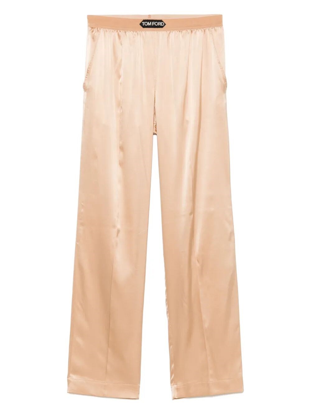 Tom Ford Satin Pajama Pants In Beige