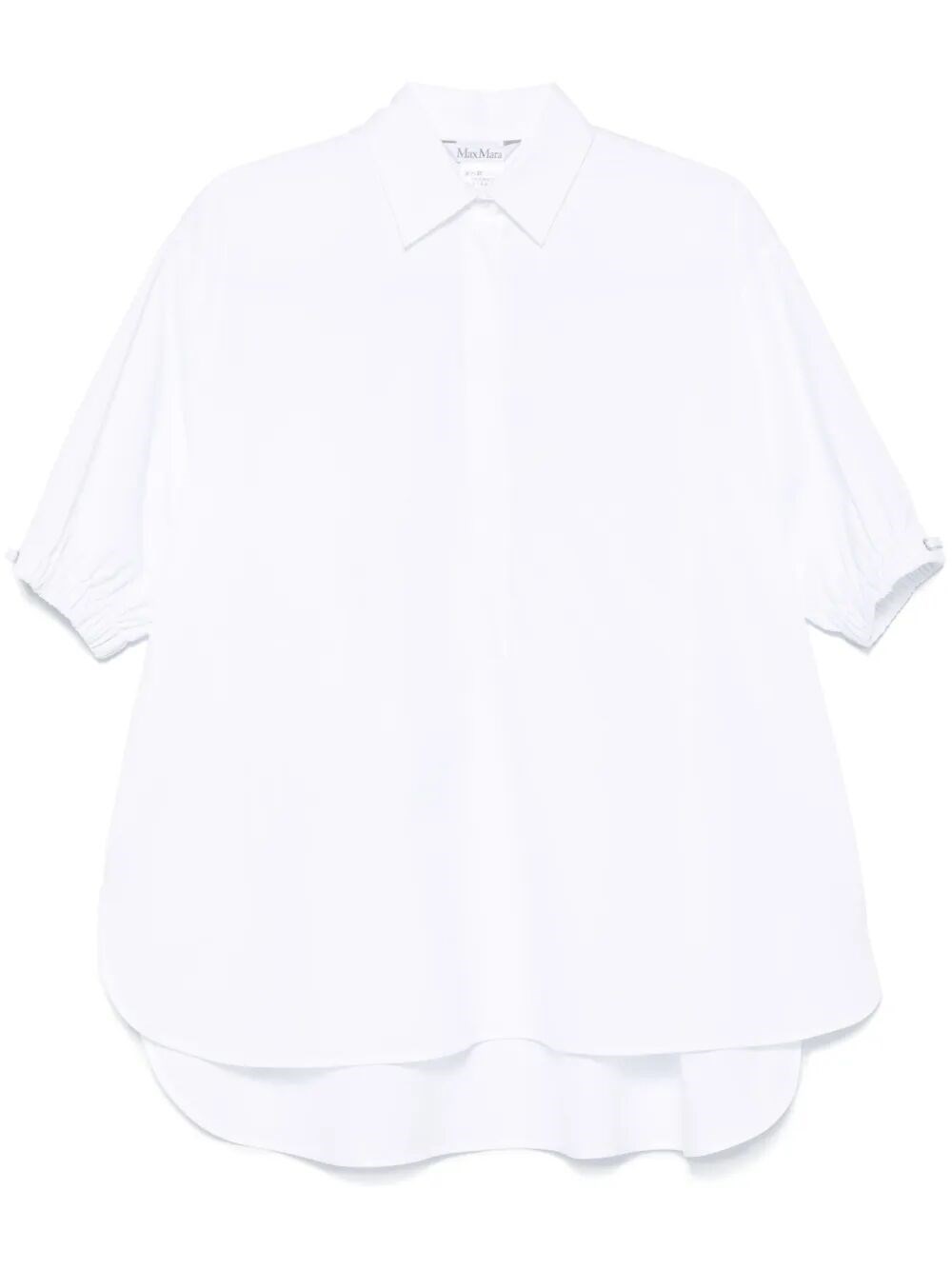 Max Mara Teano Popeline Shirt In White
