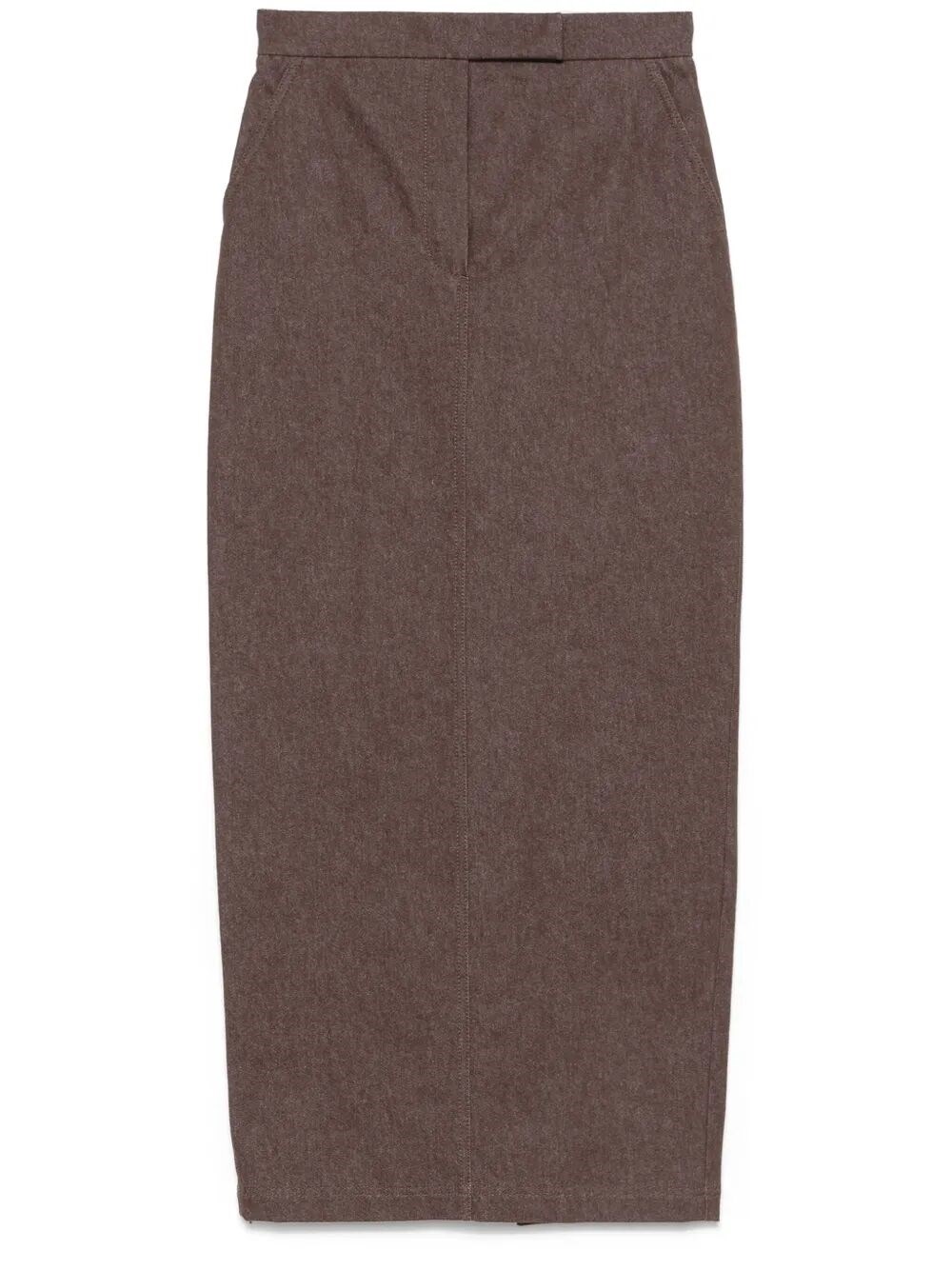Max Mara Pianosa Long Denim Skirt In Multi