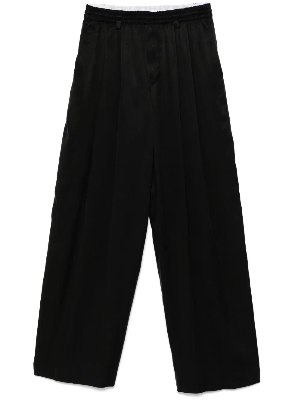 Alexander Wang Trouser W/ Turned Down Elastic Waistband In Black  