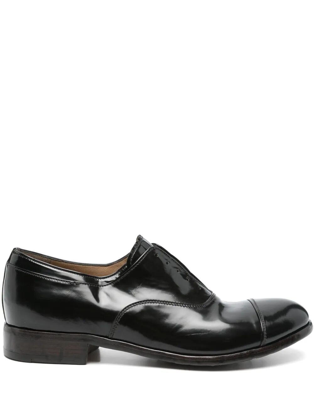 Premiata Lace-up Leather Derby Shoes In Black
