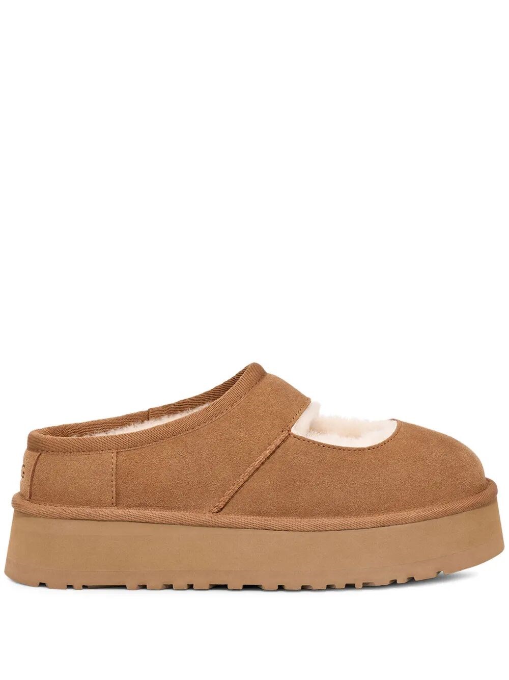 Ugg 44mm Bea Shearling & Suede Mules In Brown