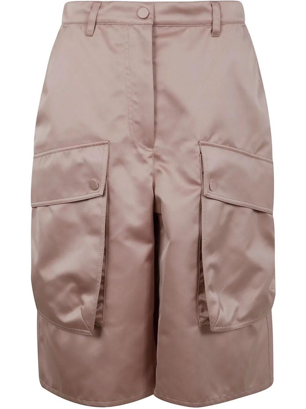 N°21 Polyester Bermuda Shorts In Pink