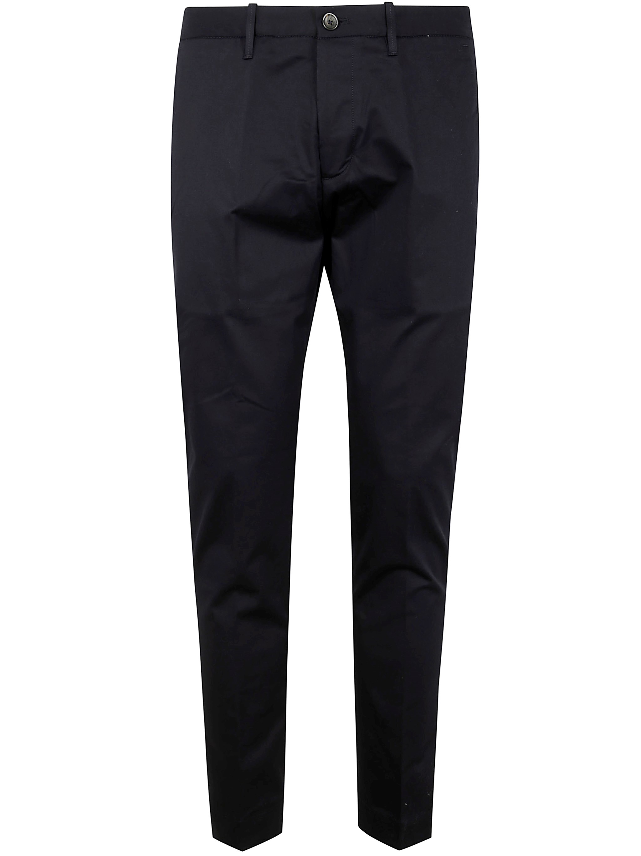 Nine In The Morning Easy Chino Slim Man Trousers In Black