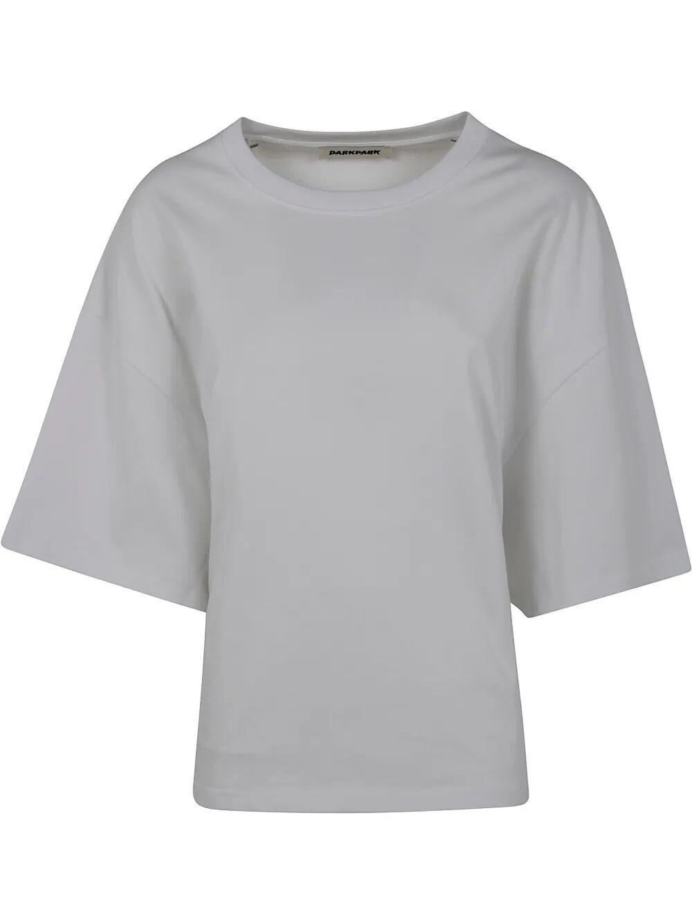 Darkpark Doyle Cropped Draped Short Sleeve Tee Clothing In White