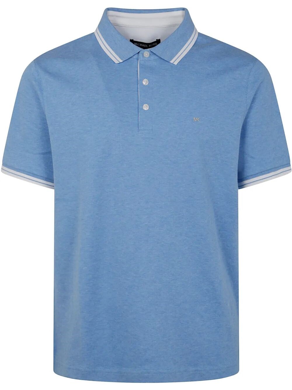 Michael Kors Short Sleeve Polo Shirt In Gray