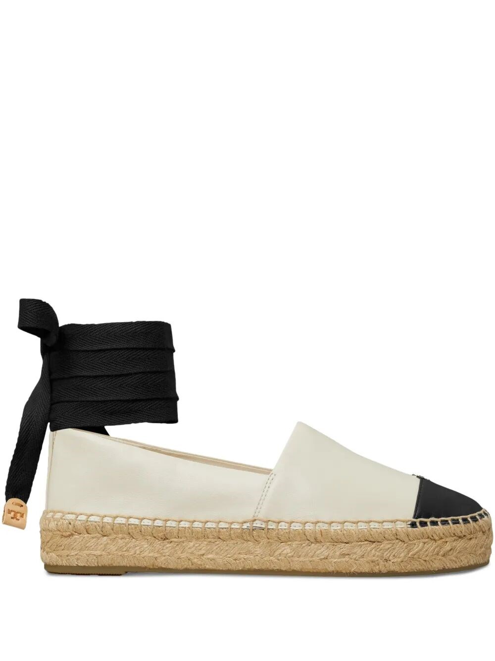 Tory Burch 20mm Cap-toe Leather Espadrilles