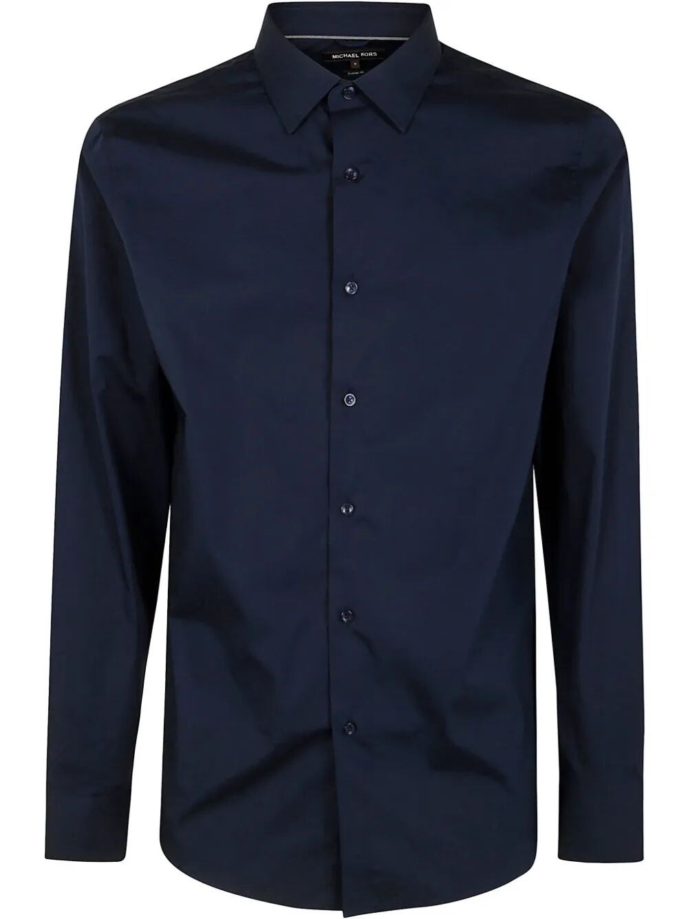 Michael Kors Long Sleeves Classic Cotton Shirt In Blue