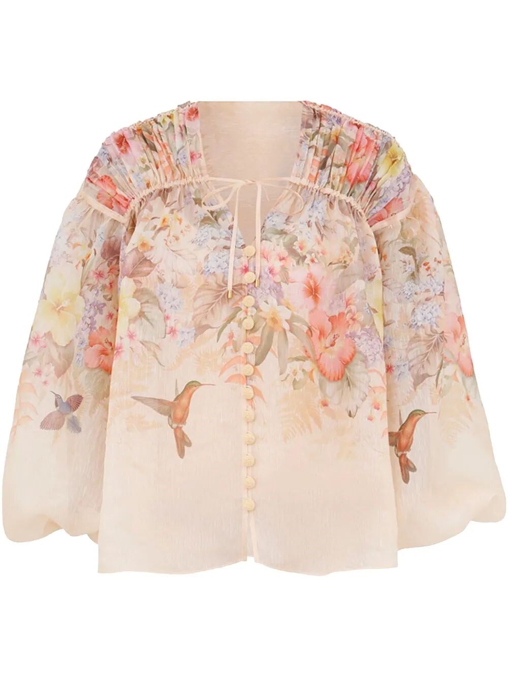 Zimmermann Illuminate Drawn Blouse By