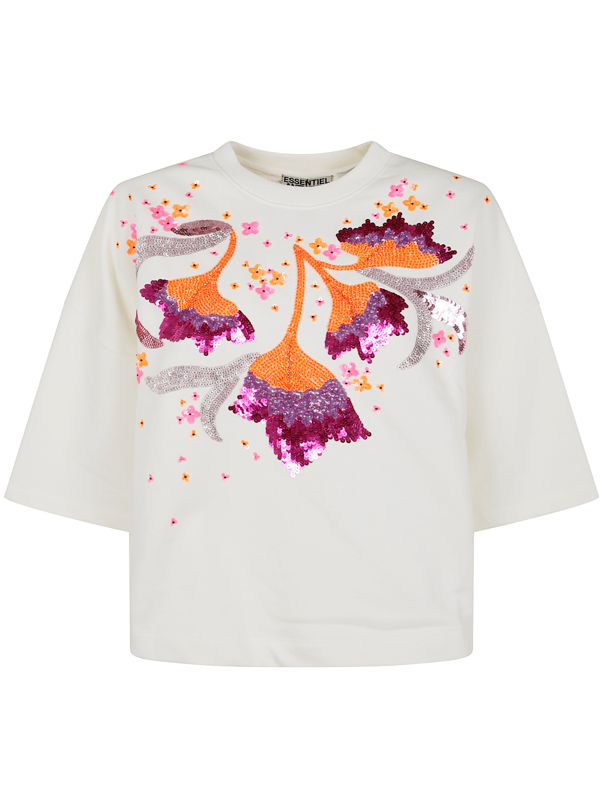 Essentiel Antwerp Hotanical Boxy Sweatshirt By Essentiel