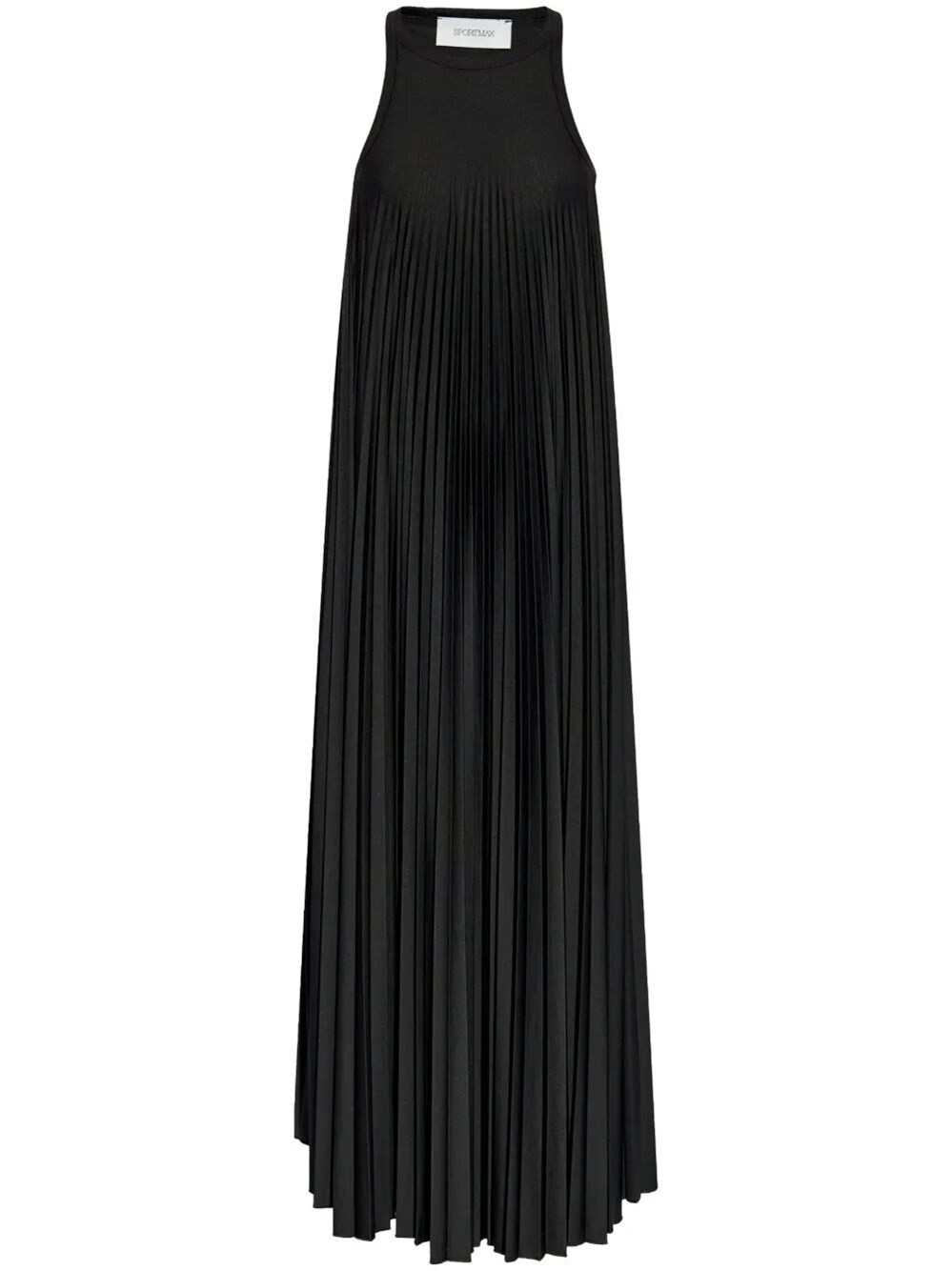 Sportmax Verdier Fluid Plisse Long Dress