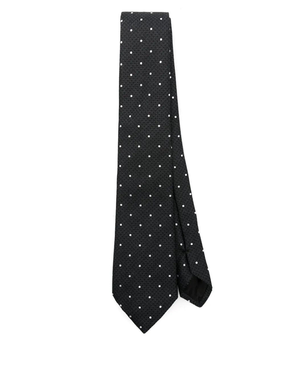 Giorgio Armani Men's Polka Dot Print Tie In Black