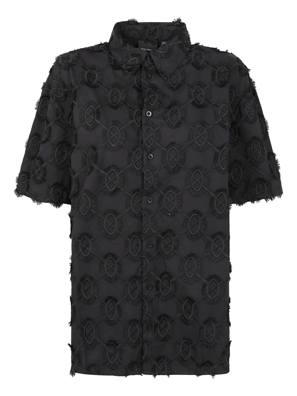 Daily Paper Trophy Shield Ss Shirt In Black