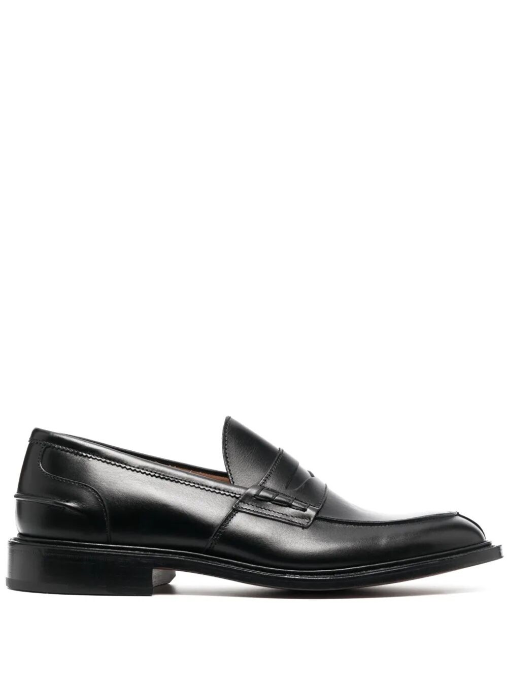 Tricker's Leather Loafers In Black