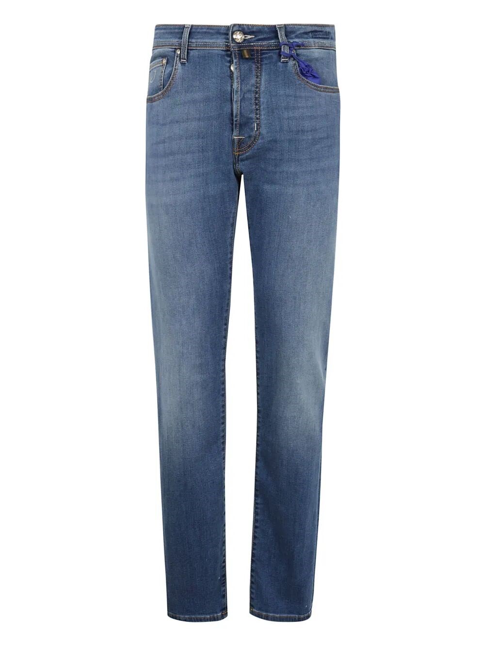 Jacob Cohen Pant 5 Pocket Slim Fit Bard Denim Blue Stretch