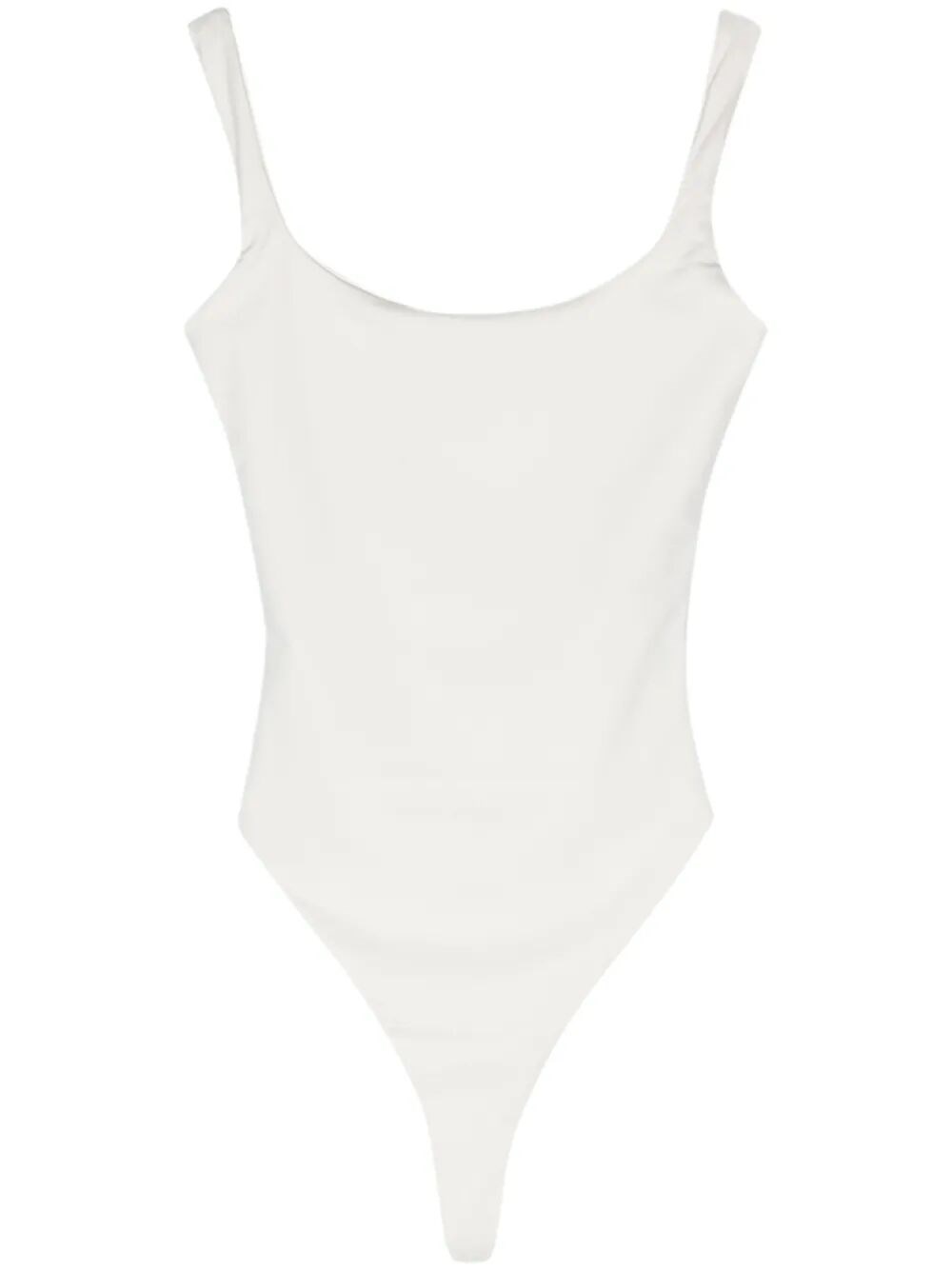 Entire Studios Square Neck Bodysuit In White