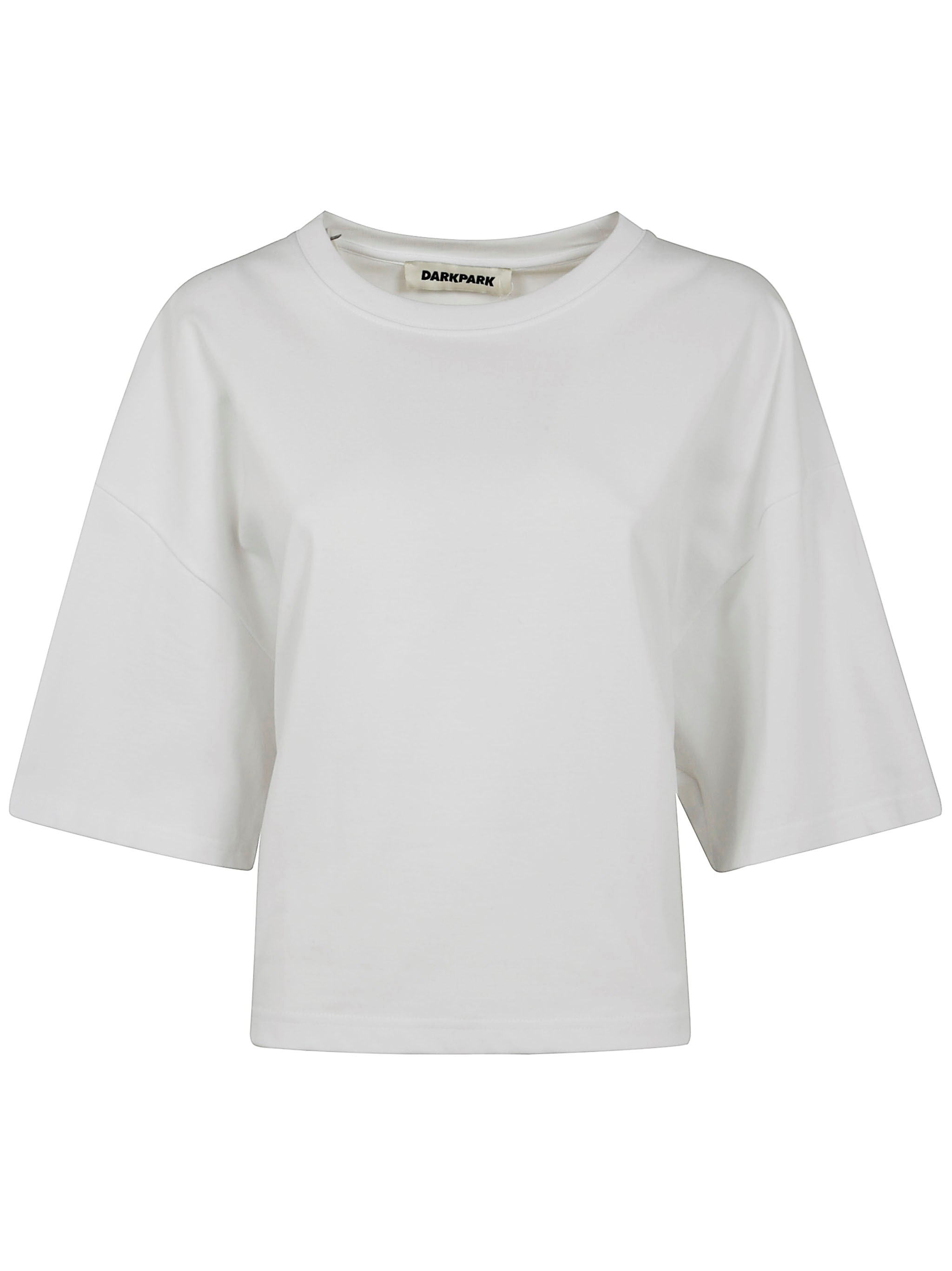 DARKPARK Doyle Cropped Draped Short Sleeve Tee
