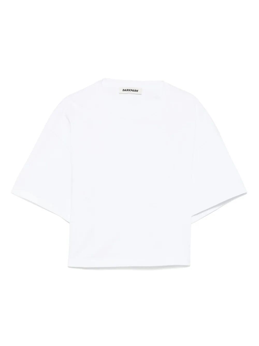 Darkpark Doyle Cropped Draped Short Sleeve Tee By