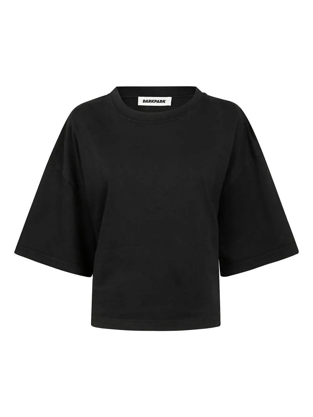 Darkpark Doyle Cropped Draped Short Sleeve Tee By