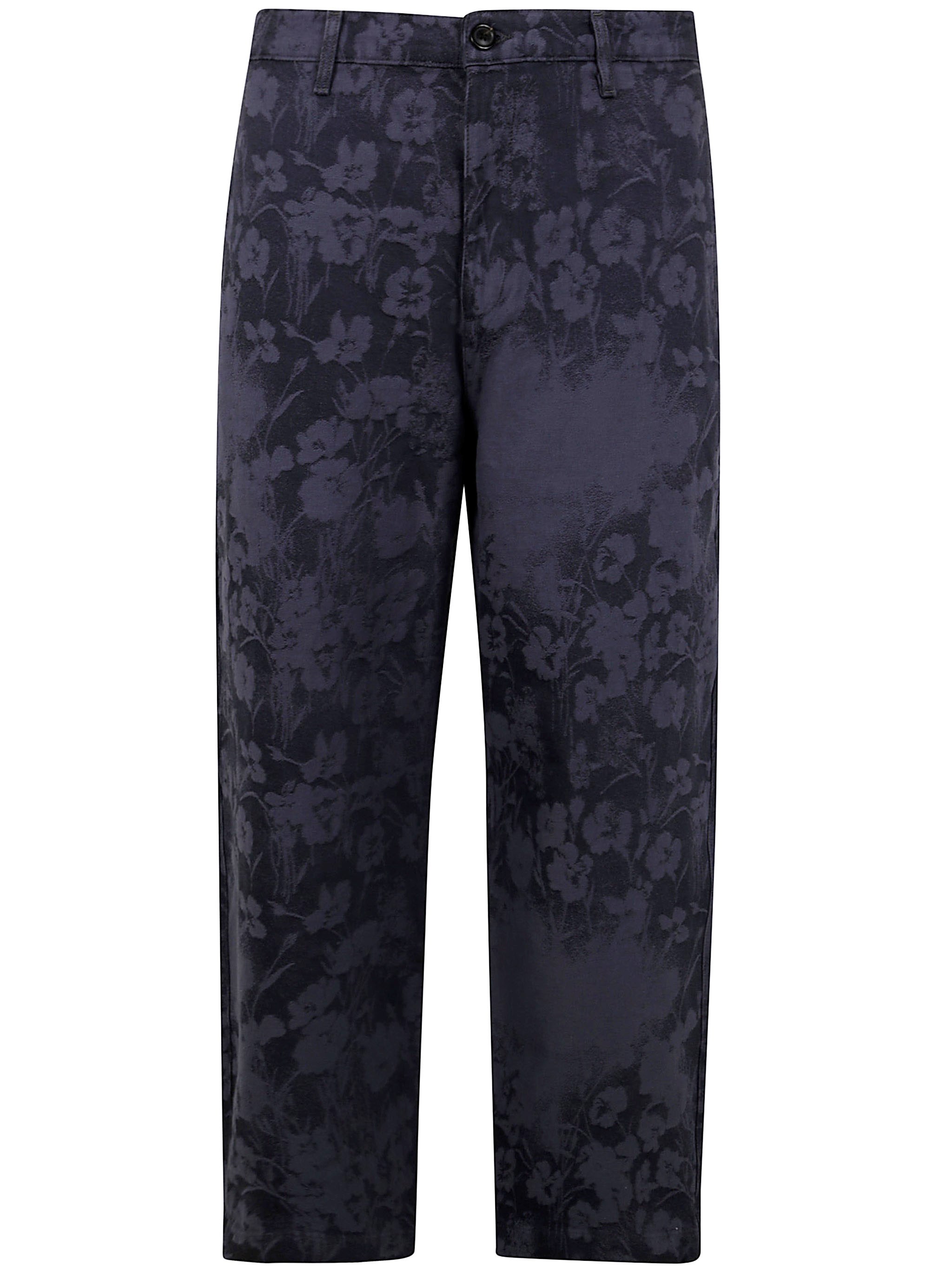 La Doublej Floral-print Turtleneck Top