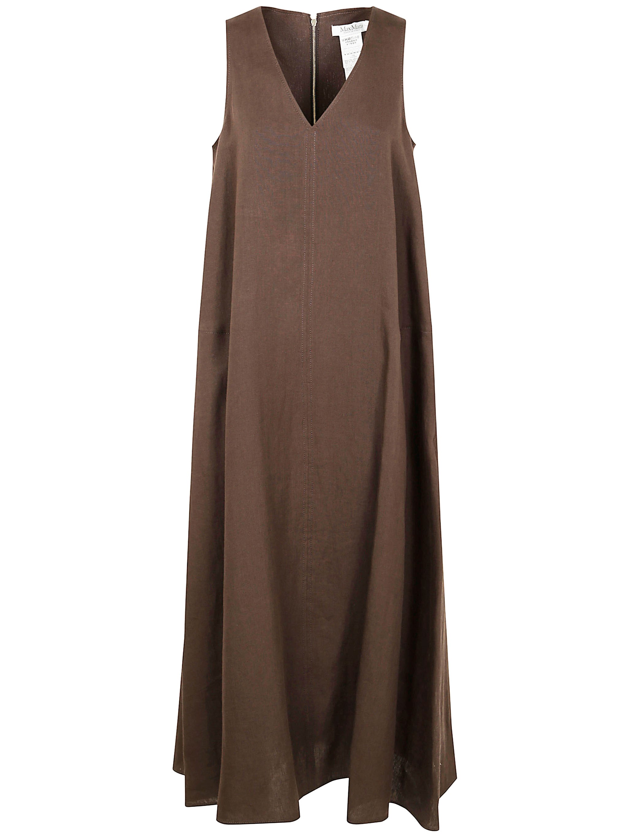 Max Mara Simeone Linen Sleevesless Dress By