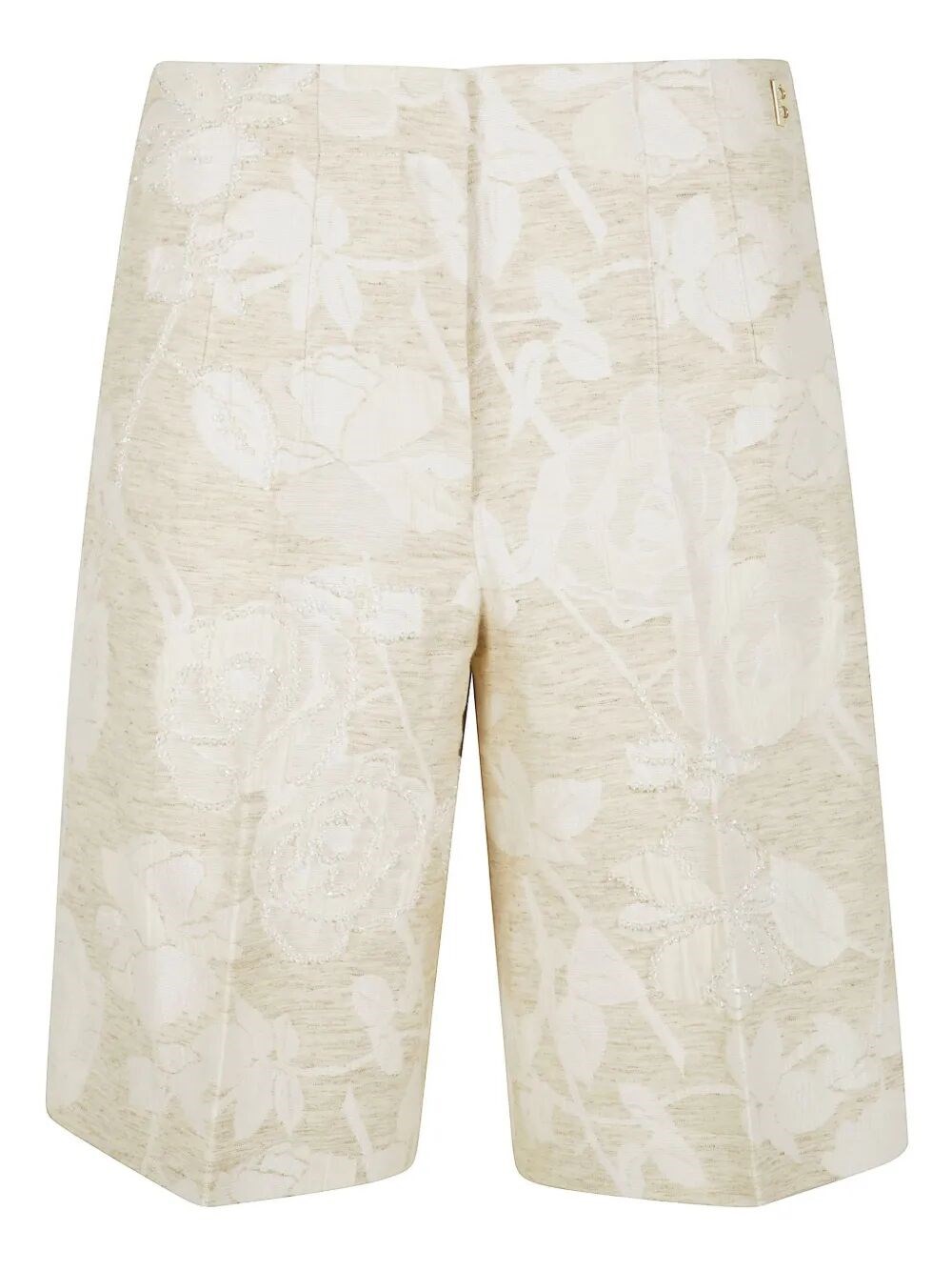Blugirl Linen Mix Jacquard Bermuda Shorts By