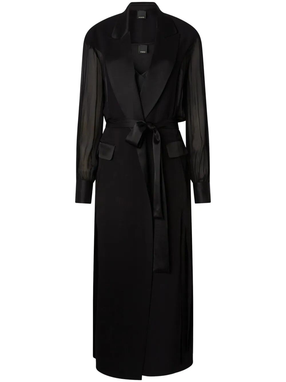 Pinko Nocciolaia Georgette Midi Dress By