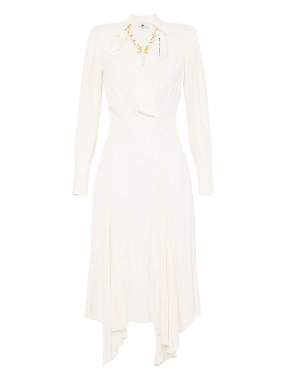 Elisabetta Franchi Mini Dress Rouge Neck Detail