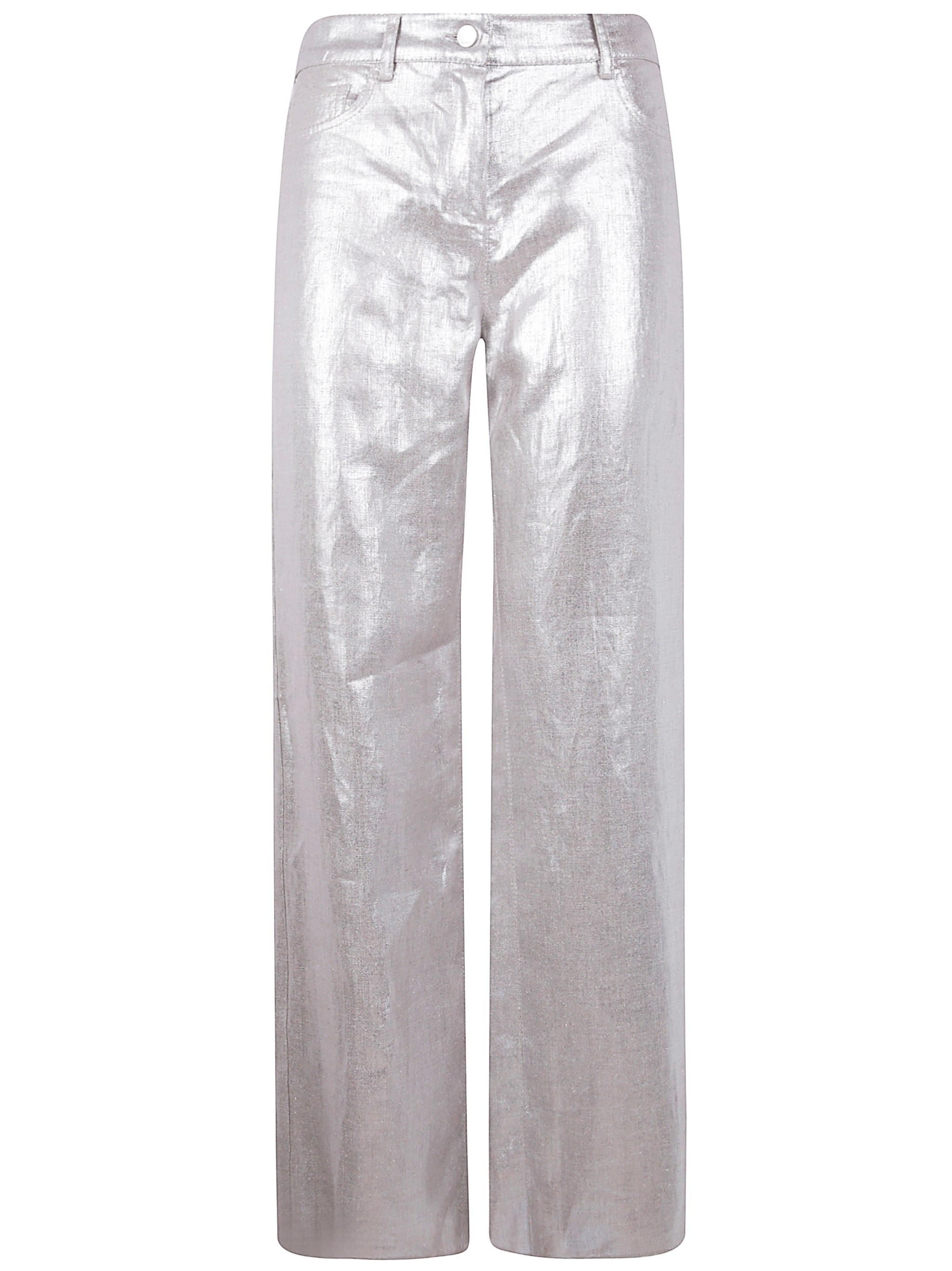Max Mara S Malika Silver Trousers