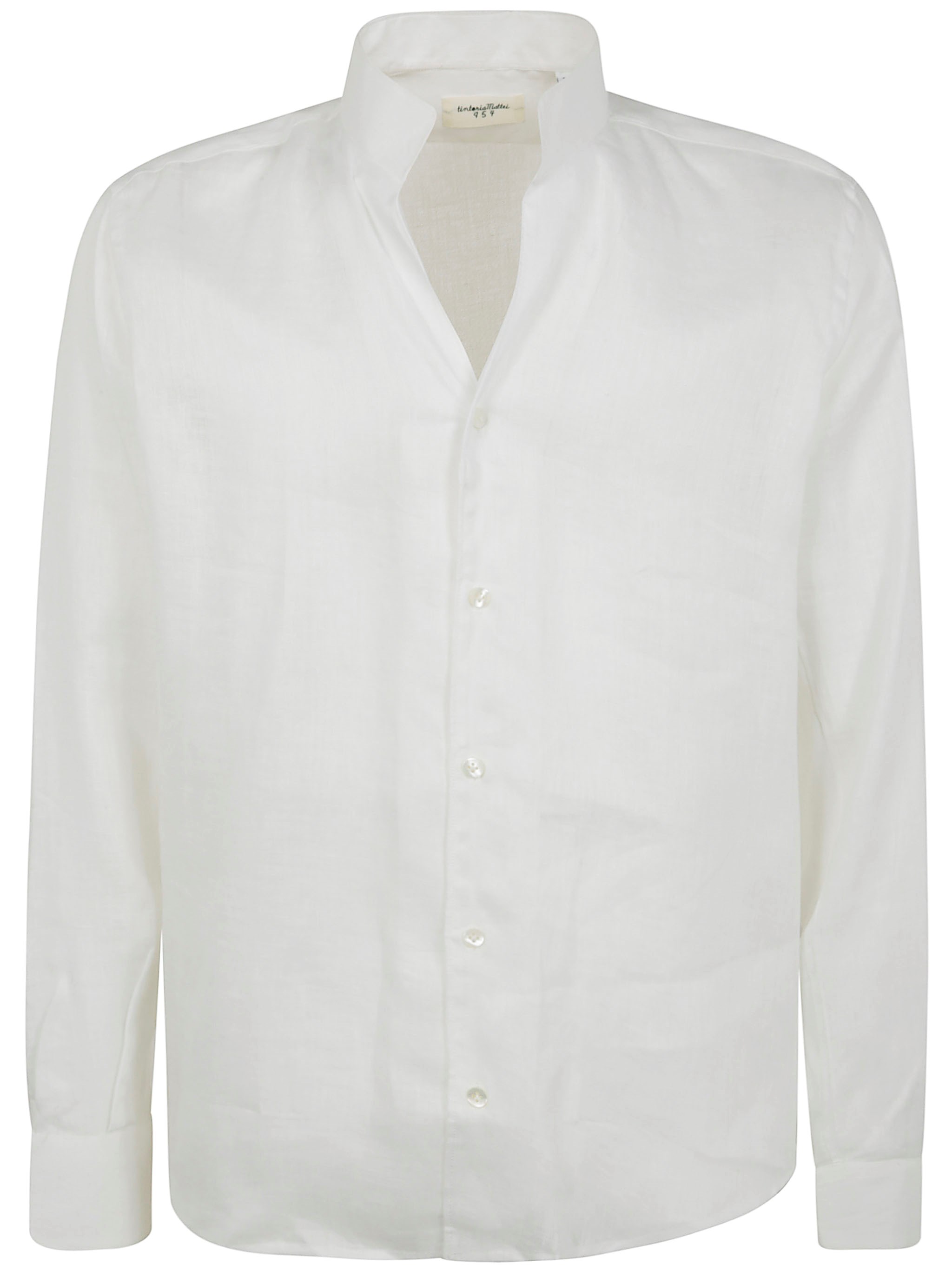 Tintoria Mattei Guru High Neck Linen Shirt