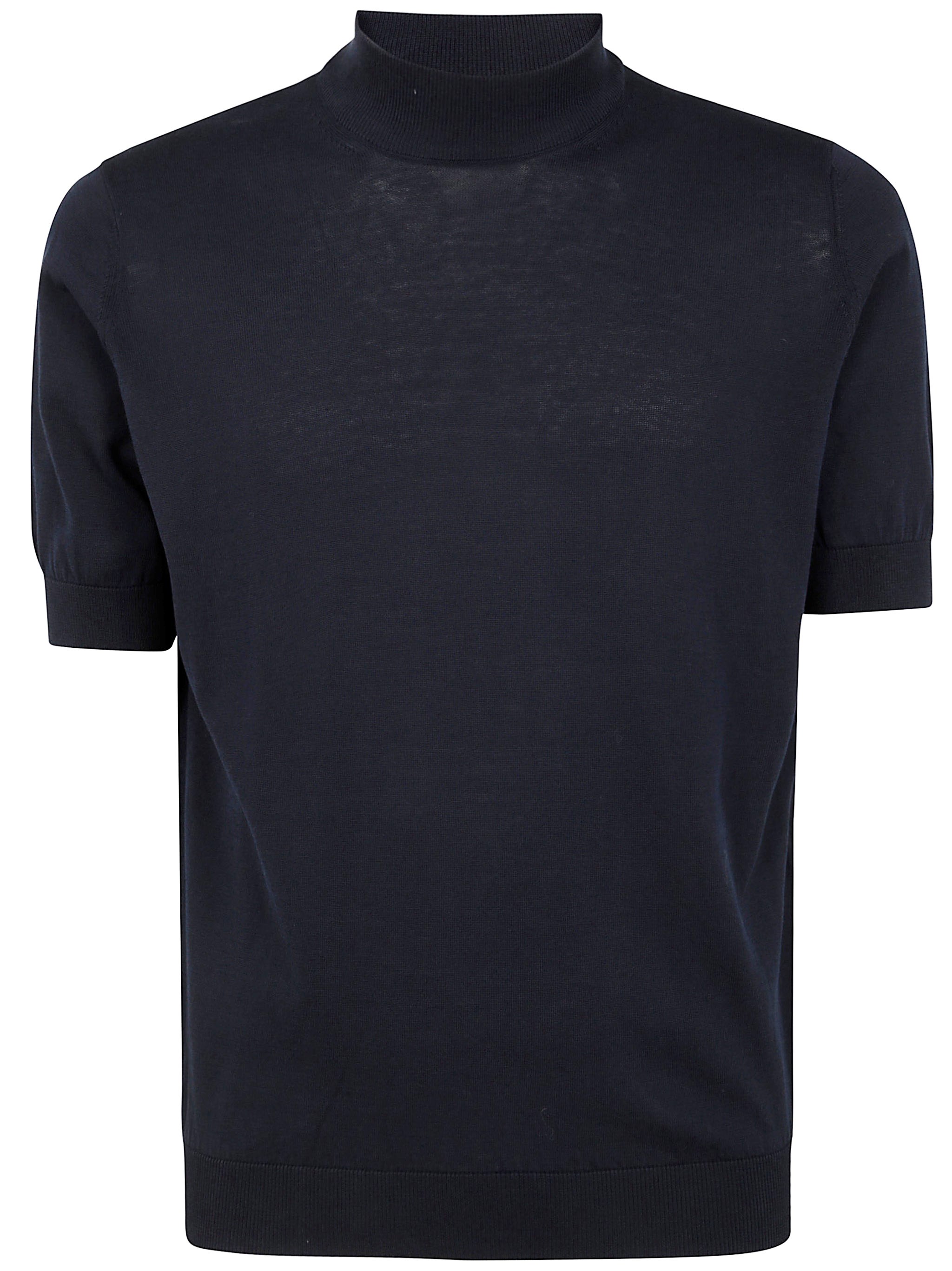 Filippo De Laurentiis Short Sleeves Turtle Neck Sweater