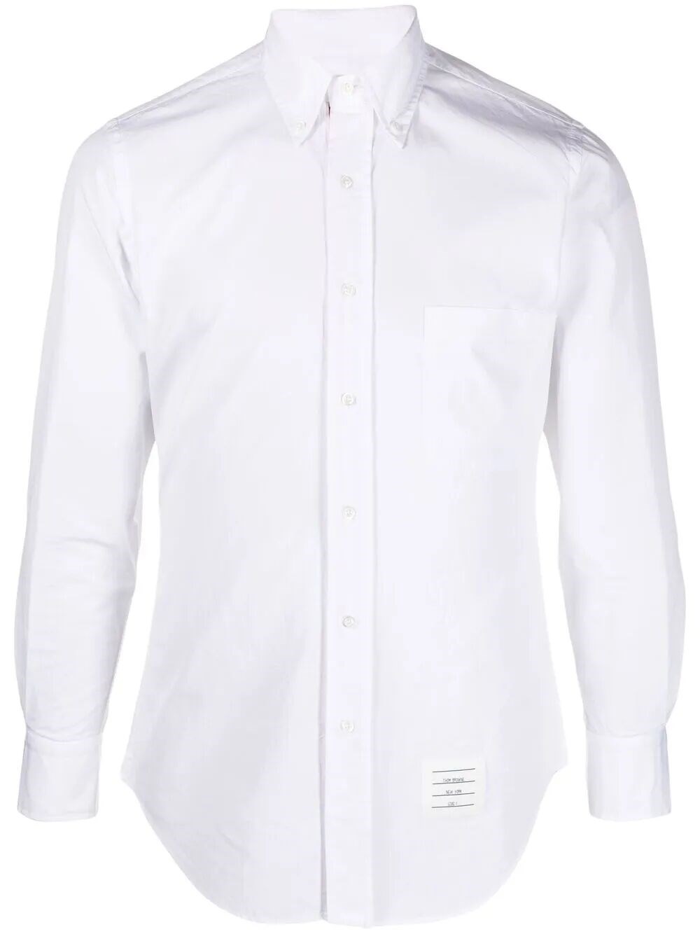 Thom Browne Classic L/s Bd Pc Shirt W/ Cf Gg Placket In Solid Poplin