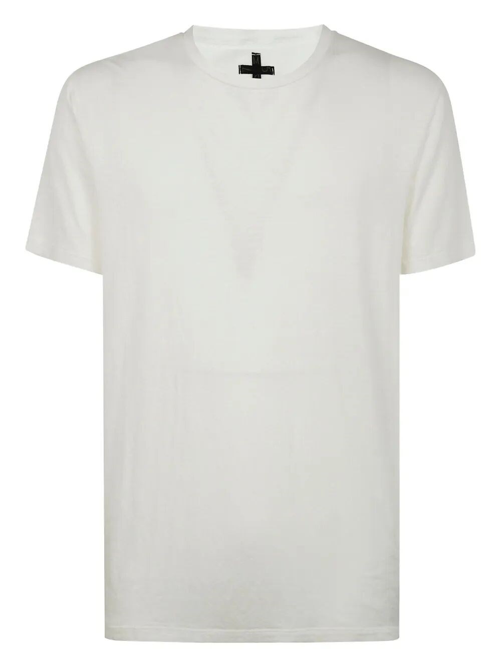 Md75 Short Sleeves Linen T-shirt In White