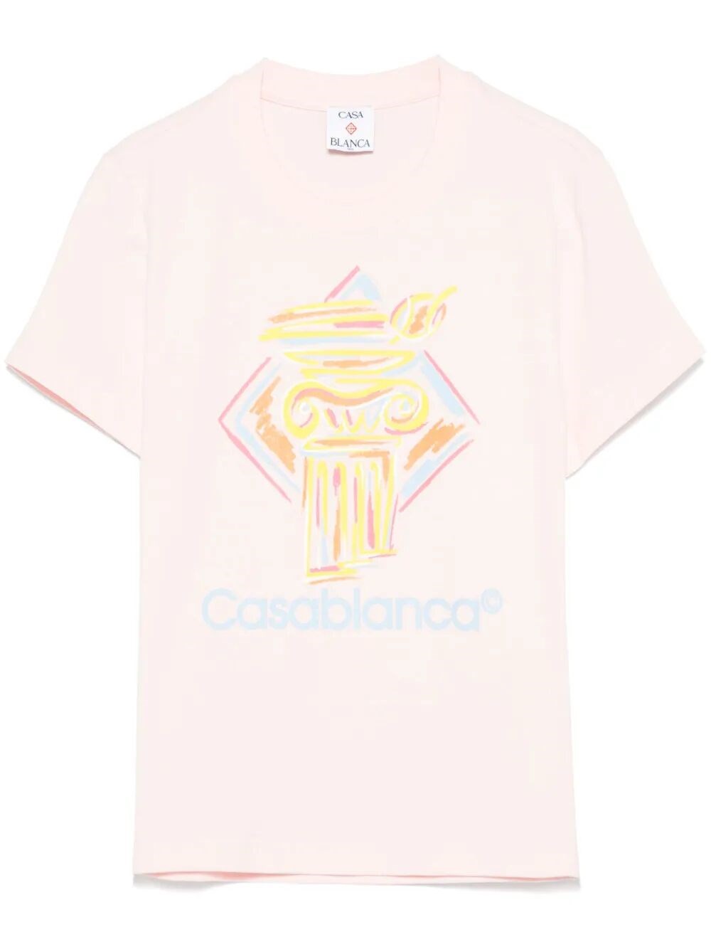 Casablanca Diamond Column Printed Fitted T-shirt