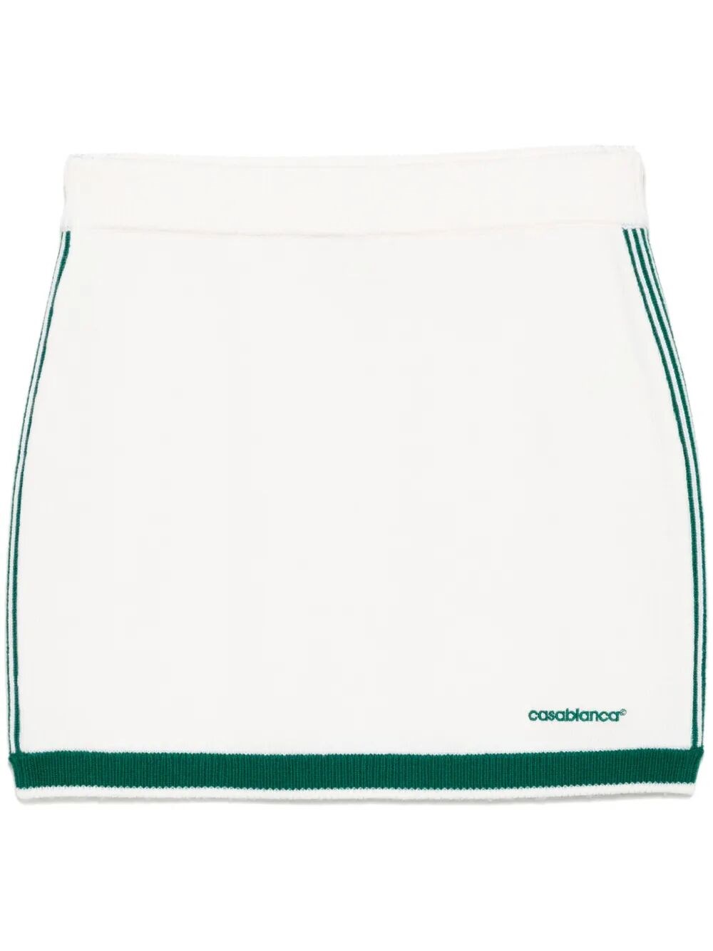 Casablanca Tennis Skirt With Elastic Waist And Striped Detail