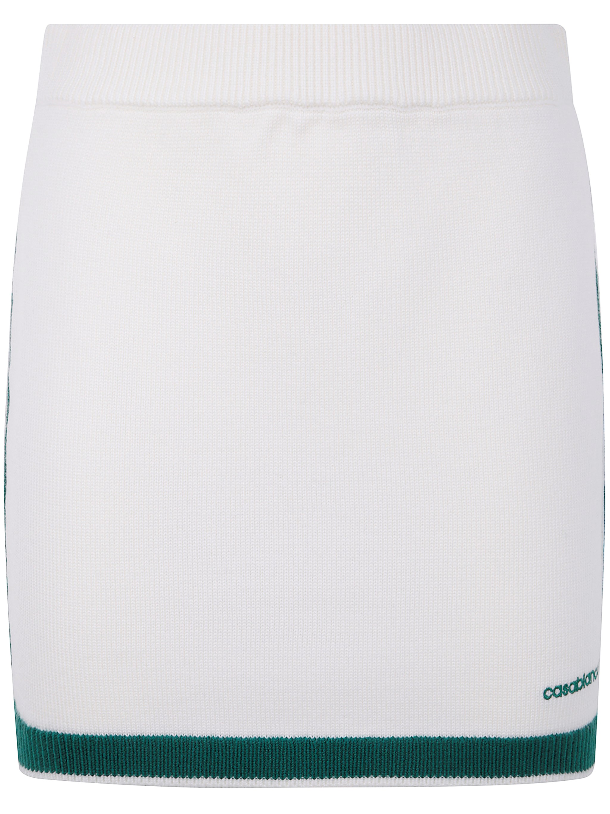 Casablanca Wool Knit Tennis Mini Skirt