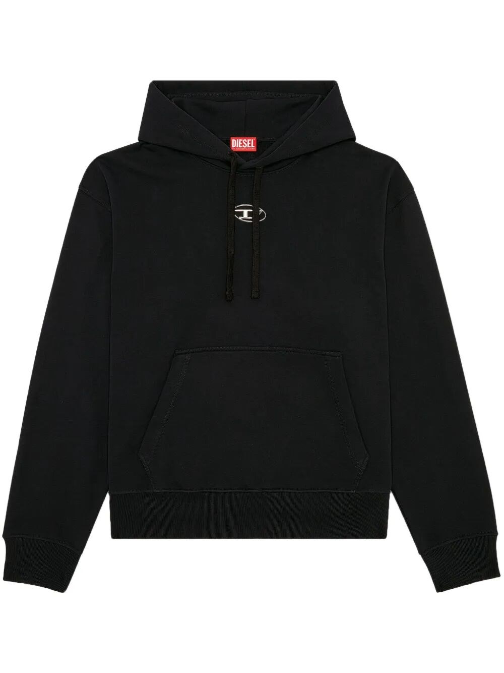 Diesel Relaxed Fit Hoodie With Classic Hood And Kangaroo Pocket